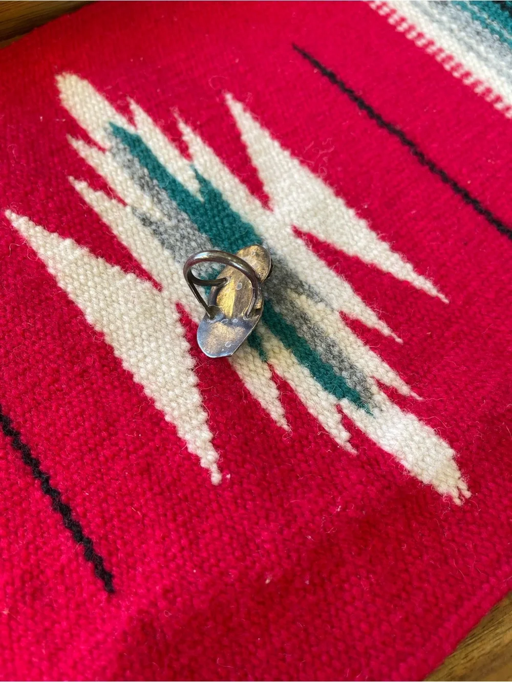 Large Vintage Estate Native Handmade Sterling Silver Statement Ring - Size 6.5